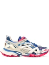 Balenciaga Track.2 Open Sneakers In Blue