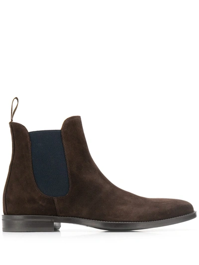 Scarosso Chelsea Boots In Brown Suede Jetsetter Edition