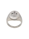 ALEXANDER MCQUEEN ALEXANDER MCQUEEN ENGRAVED SIGNET RING - 银色