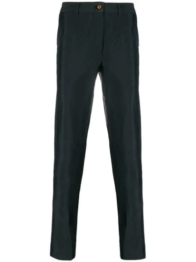 Comme Des Garçons Homme Deux Shine Effect Trousers In Black