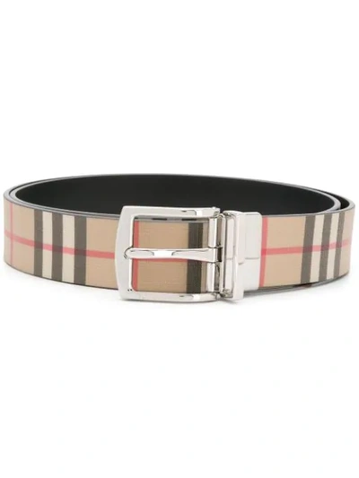 Burberry Vintage Check Belt In 棕色