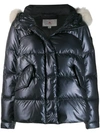 PEUTEREY PEUTEREY HOODED PUFFER JACKET - 蓝色