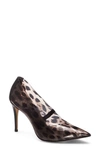 VINCE CAMUTO ANESSTA LEOPARD PRINT CLEAR POINTY TOE PUMP,VC-ANESSTA