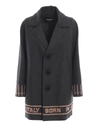 DSQUARED2 BORN IN CANADA MADE IN ITALY EMBROIDERY COAT