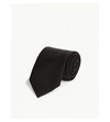 Prada Classic Satin Tie In Black