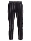 DEREK LAM 10 CROSBY Striped Cropped Pants