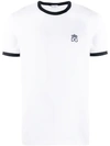 Dolce & Gabbana Logo-embroidered Cotton-blend Pyjama T-shirt In W0800 Bianco Ottico