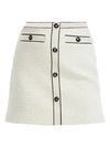 MAJE Joppy Button Front Mini Skirt