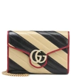 GUCCI GG MARMONT SMALL LEATHER SHOULDER BAG,P00398941