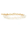 ANISSA KERMICHE TWO FACED SHELLY GOLD-PLATED PEARL ANKLET,P00418811