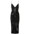 ALEX PERRY HUNTER FAUX LEATHER DRESS,P00390292