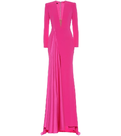 Alex Perry Lindy Crêpe Dress In Pink