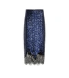 COSTARELLOS SEQUINED MIDI SKIRT,P00390350