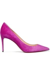 CHRISTIAN LOUBOUTIN KATE 85 SUEDE PUMPS