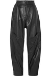 ACNE STUDIOS LOUIZA LEATHER TAPERED PANTS