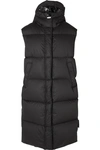 MONCLER HOODED QUILTED COTTON DOWN VEST