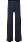 DEREK LAM STRIPED STRETCH-CADY WIDE-LEG PANTS