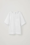 COS PATCH-POCKET CRINKLED COTTON TOP,0747441001