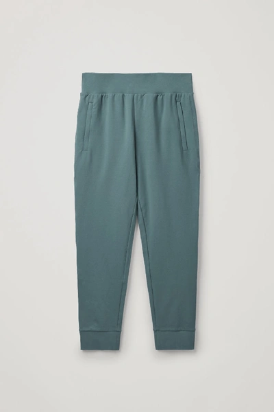 Cos Slim-fit Jogging Trousers In Turquoise