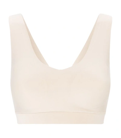 Chantelle Soft Stretch Wireless Padded V-neck Bra In Nude