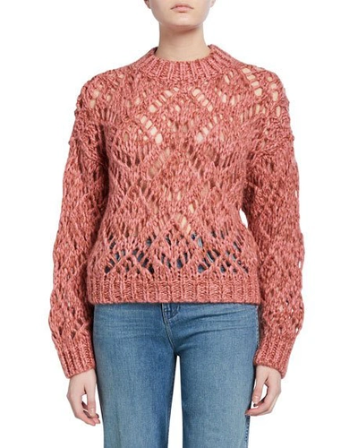 Stine Goya Alex Open Lace Jumper - Pink