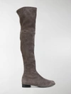 Stuart Weitzman Londra Boots In Grey