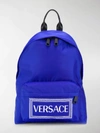 VERSACE VINTAGE LOGO PRINT BACKPACK,DFZ5350DNYVER14242596