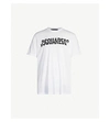 Dsquared2 Men's Spliced Logo T-shirt In White