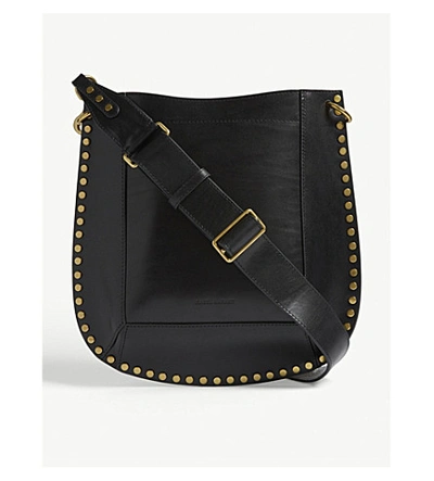 Isabel Marant Oskan Leather Cross-body Bag In Black