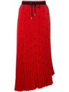 PROENZA SCHOULER GRATEFUL DEAD BEAR PLEATED SKIRT