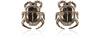 BERNARD DELETTREZ DESIGNER EARRINGS SCARAB BRONZE EARRINGS