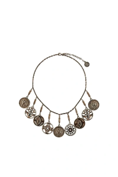 Roberto Cavalli Lucky Coin Choker In Gold