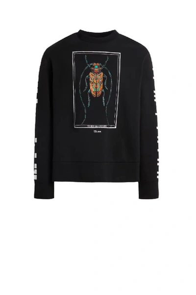 Roberto Cavalli Crystal Embellished Beetle Sweatshirt In Black