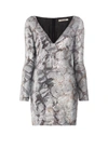 Roberto Cavalli Sequinned Bodycon Dress In Metallic