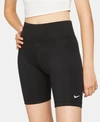 Nike Cotton Blend Bike Shorts In Black