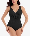Miraclesuit Illusionist Crossover One-piece Swimsuit In Black