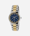 GUCCI G-TIMELESS LAPIS AND STAINLESS STEEL BEE MOTIF WATCH,000626054