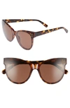 STELLA MCCARTNEY 61MM CAT EYE SUNGLASSES - BLONDE AVANA,SC0100S00161