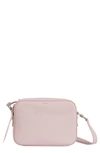 Allsaints Captain Lea Leather Crossbody Bag - Purple In Lavender