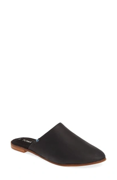 Toms Jutti Mule In Black Leather