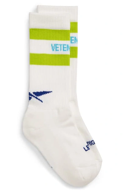 Vetements New Classic Crew Socks In White