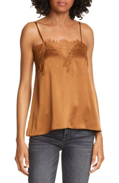 Cami Nyc The Sweetheart Silk Charmeuse Camisole In Toffee
