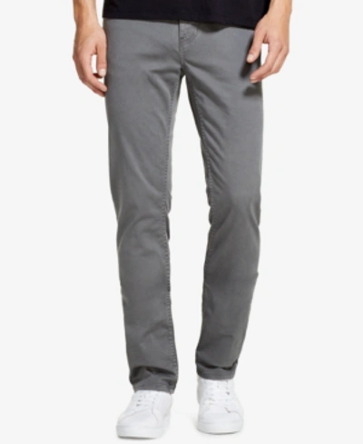 Dkny Men's Slim-straight Fit Stretch Twill Pants, Created For Macy's In Smoked Pearl