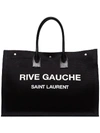 SAINT LAURENT RIVE GAUCHE LOGO TOTE