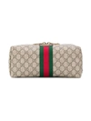 Gucci Neutral Women's Ophidia Monogram Gg Toiletry Case