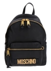 MOSCHINO LEATHER BACKPACK,11013649