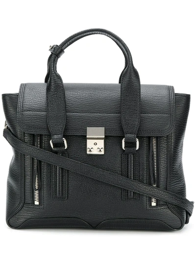 3.1 Phillip Lim Pashli Medium Satchel Bag In Black