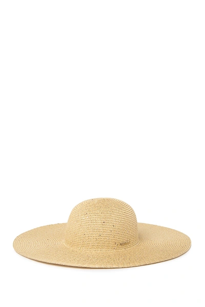 Calvin Klein Sequin Straw Sun Hat In Tan