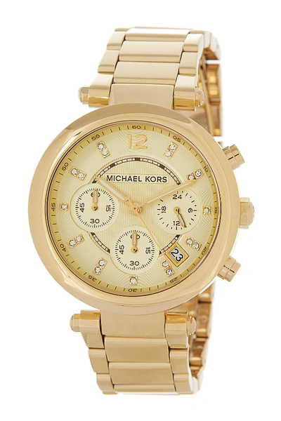 Michael Michael Kors Women's Quartz Bracelet Watch, 39mm In Gold Plated
