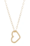 CANDELA 14K Yellow Gold Open Heart Pendant